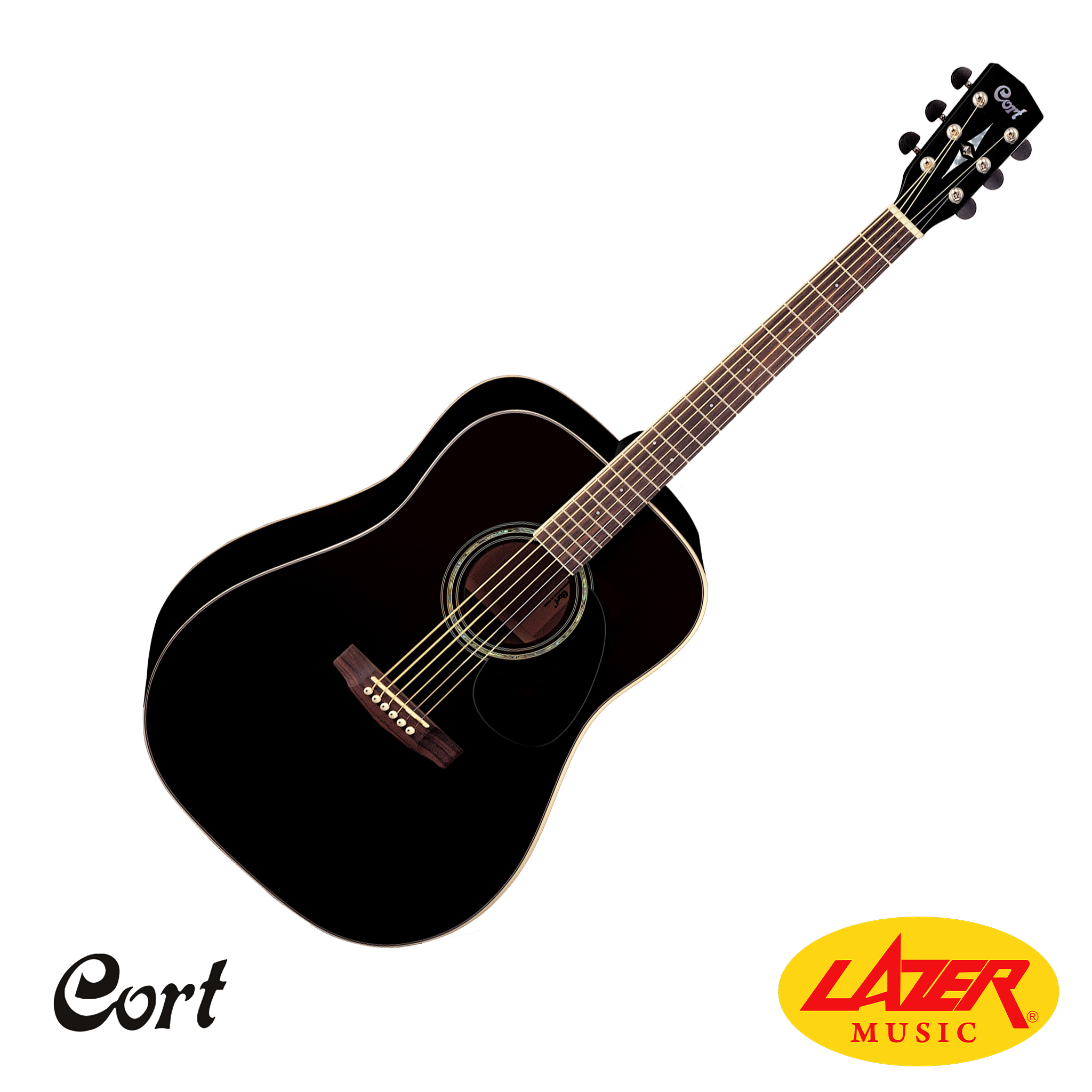Cort Earth100 Acoustic Guitar (Black)
